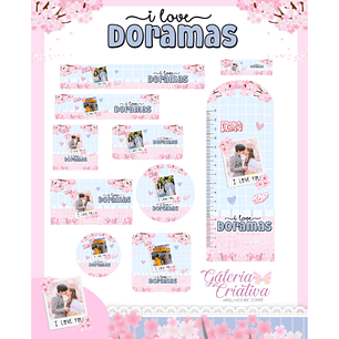 Arquivo Etiqueta Escolar I Love Doramas 