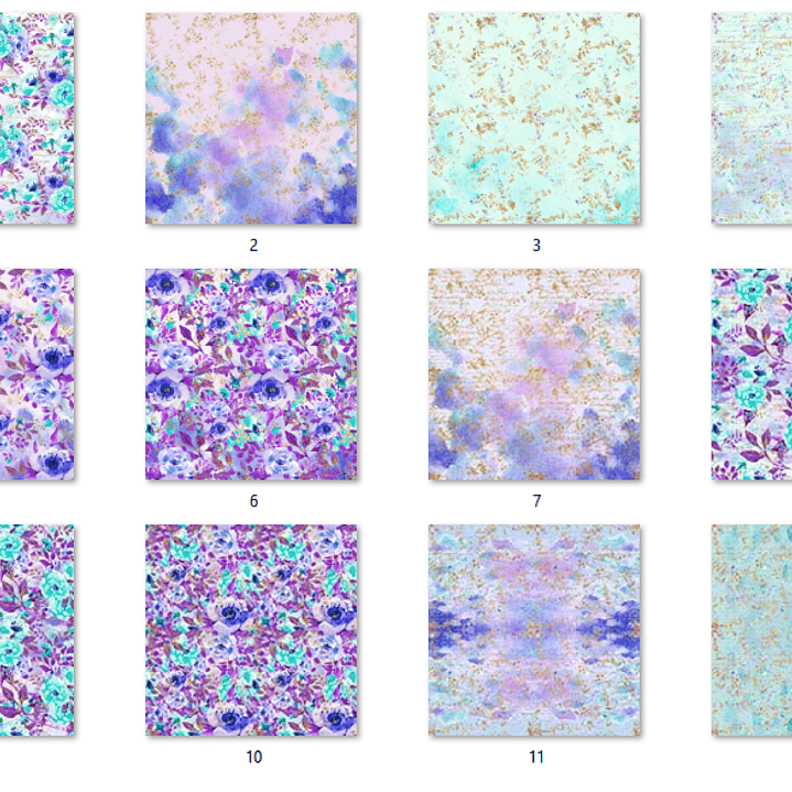 Kit Digital Papéis Lavanda  2