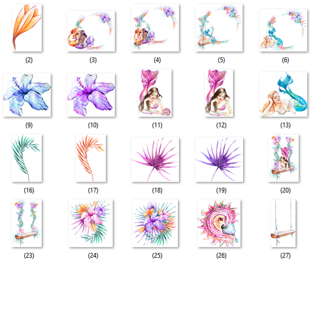 Kit Digital Vamos ser Sereias  2