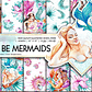 Kit Digital Papéis Vamos ser Sereias  - Thumbnail 1