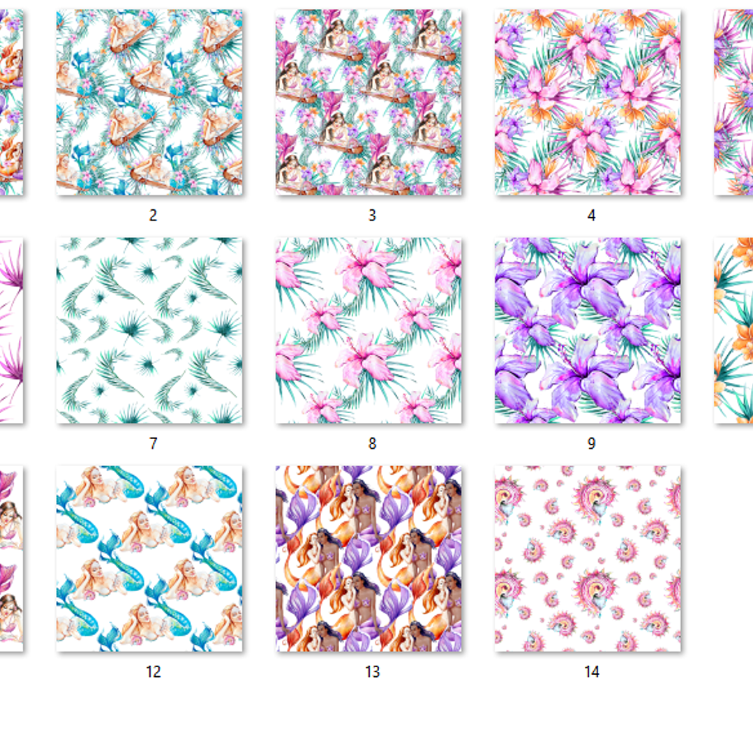 Kit Digital Papéis Sereias  2