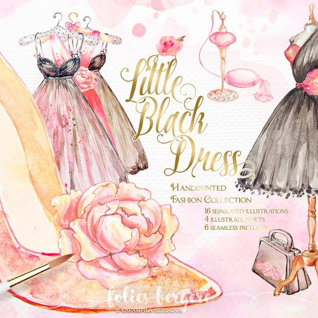 Kit Digital Vestidinho Preto  1