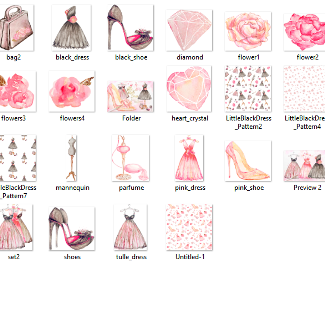 Kit Digital Vestidinho Preto  2