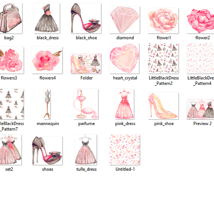 Kit Digital Vestidinho Preto  2