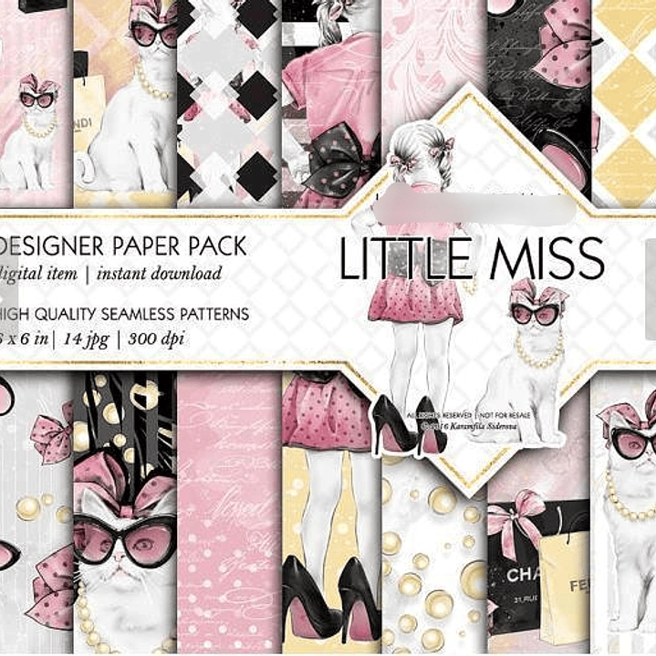 Kit Digital Papéis Pequena Adulta  1