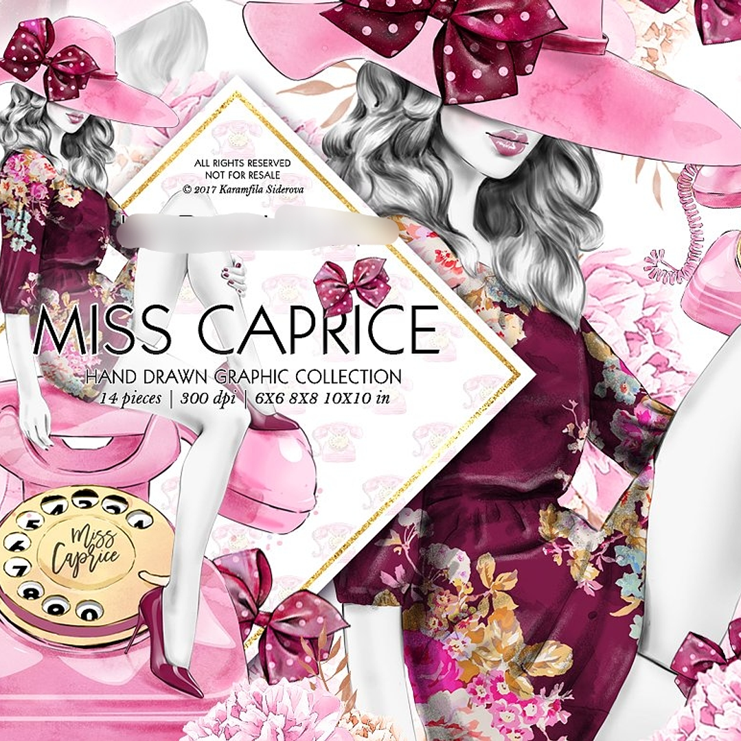 Kit Digital Mulher Telefonista 1