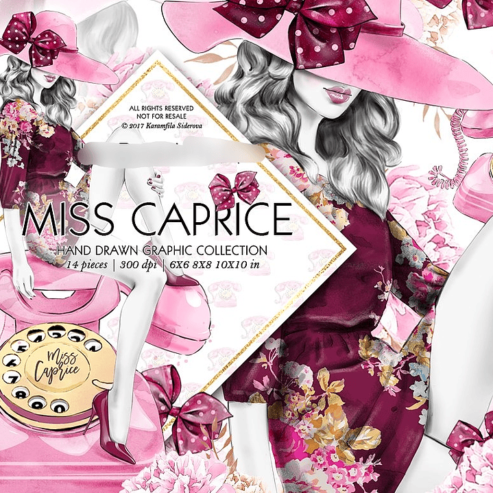 Kit Digital Mulher Telefonista 1