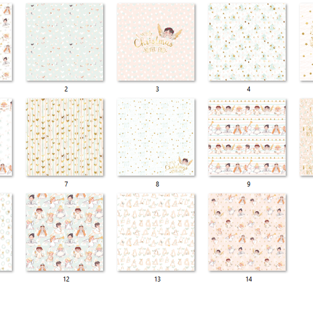 Kit Digital Papéis Anjinhos  2