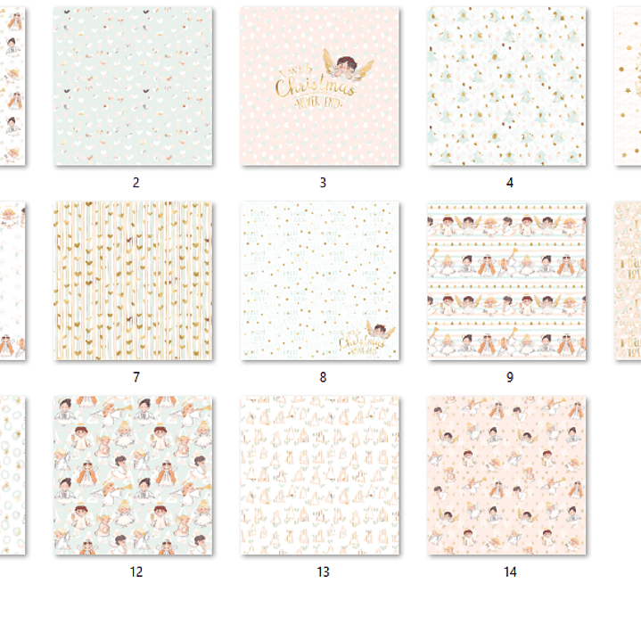 Kit Digital Papéis Anjinhos  2