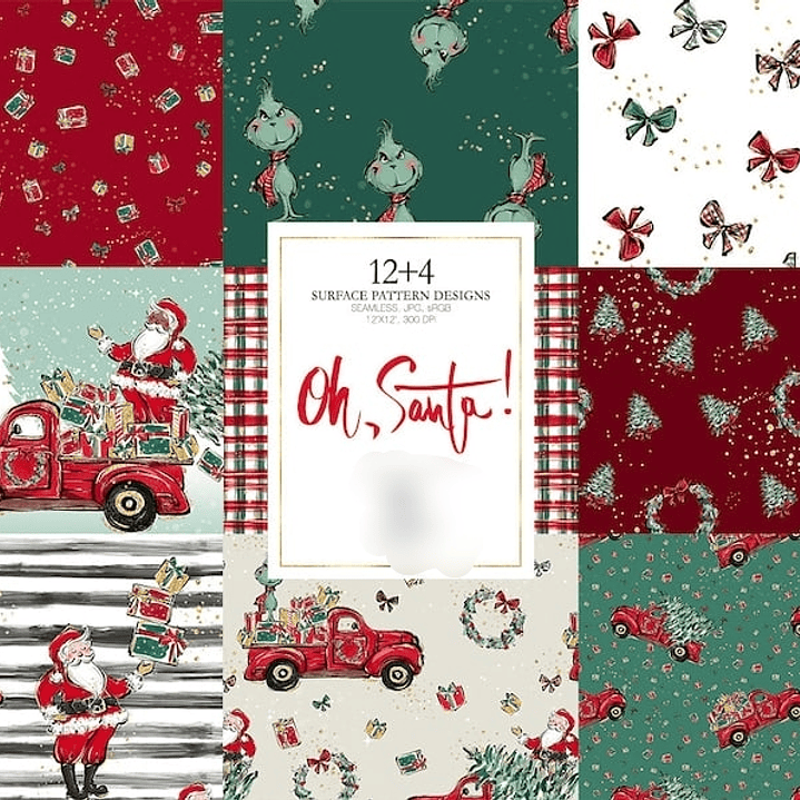 Kit Digital Papéis Natal  1