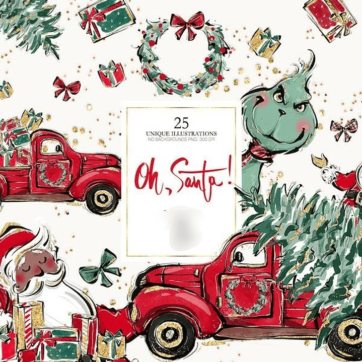 Kit Digital Natal Grinch  1