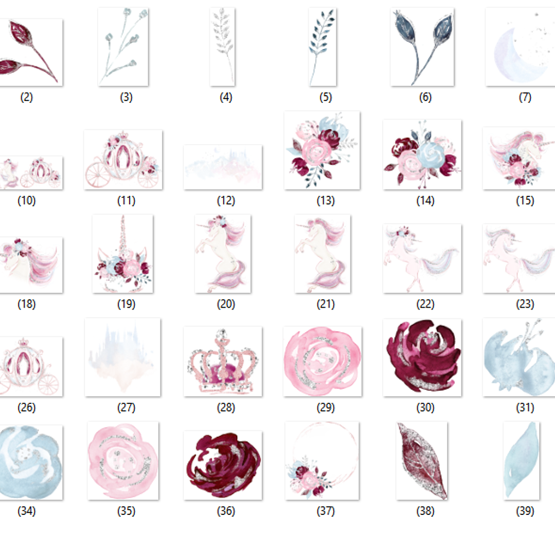 Kit Digital Unicórnio Era Uma Vez  2