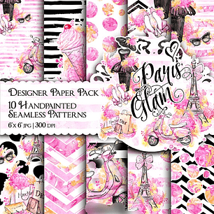 Kit Digital Papéis Paris 