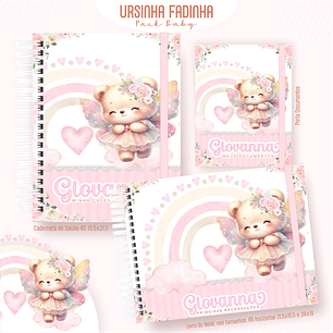 Arquivo Encadernação Baby Ursinha Fadinha