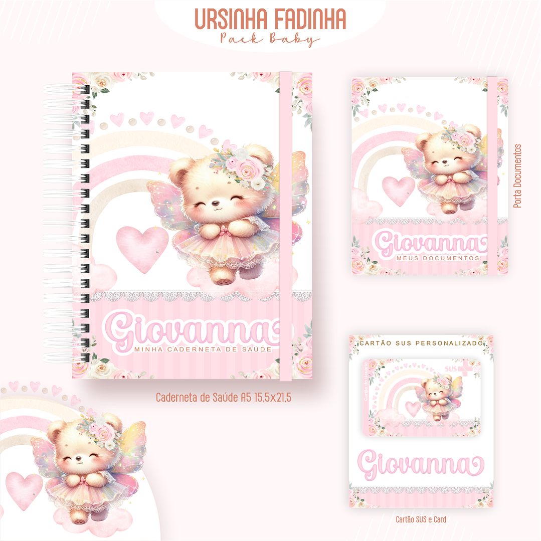 Arquivo Encadernação Baby Ursinha Fadinha 4