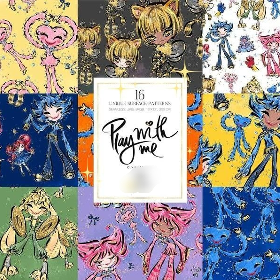 Kit Digital Papéis Poppy Playtime 1