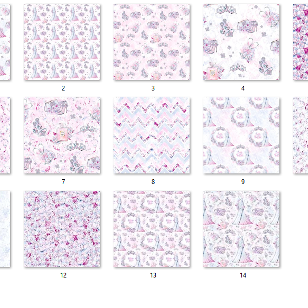 Kit Digital Papéis Princesa Noiva  2