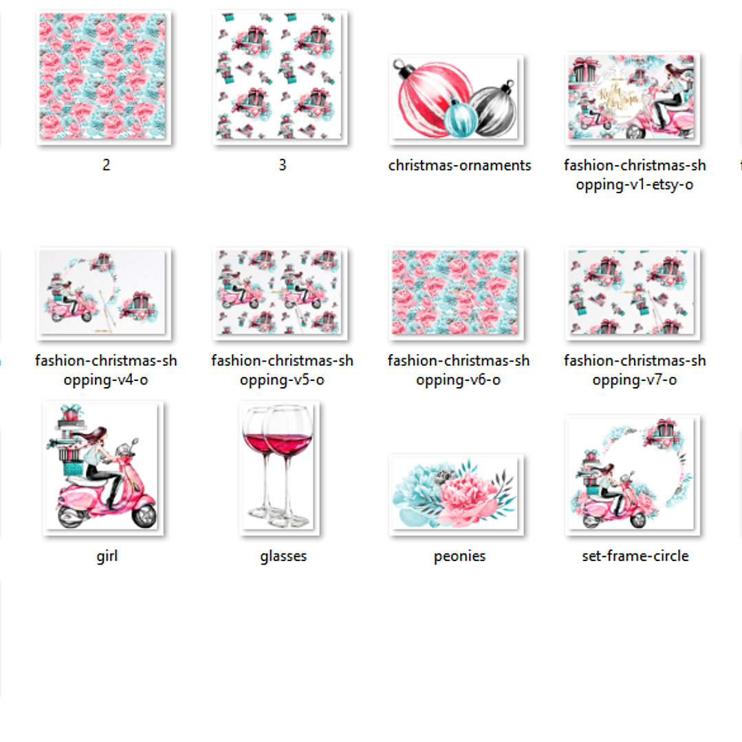 Kit Digital Natal Aquarela 2