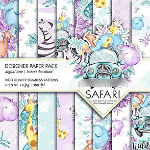 kit Digital Papeis Safari