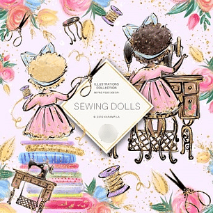 Kit Digital Costurando Boneca 