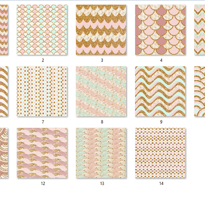 Kit Digital Papeis Brilho De Verão  2