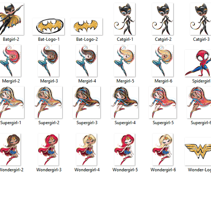 Kit Digital Super Heroinas 2