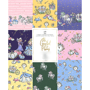 Kit Digital Papeis Cinderela 