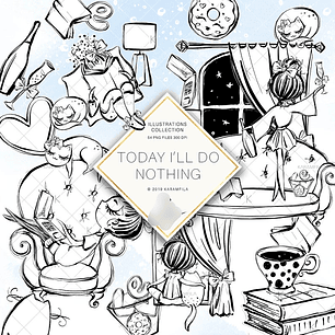 Kit Digital Quarto Menina Preto E Branco