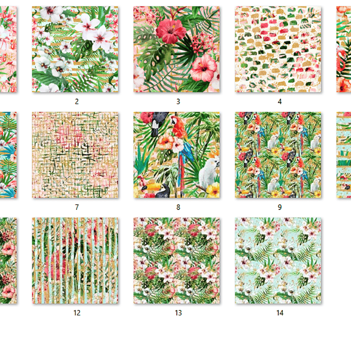 Kit Digital Papel Tropicana Verão 2