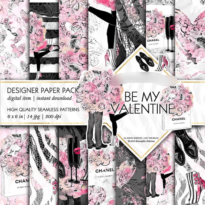 Kit Digital Papeis Dia Dos Namorados  1