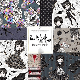 Kit Digital Wandinha Papéis 