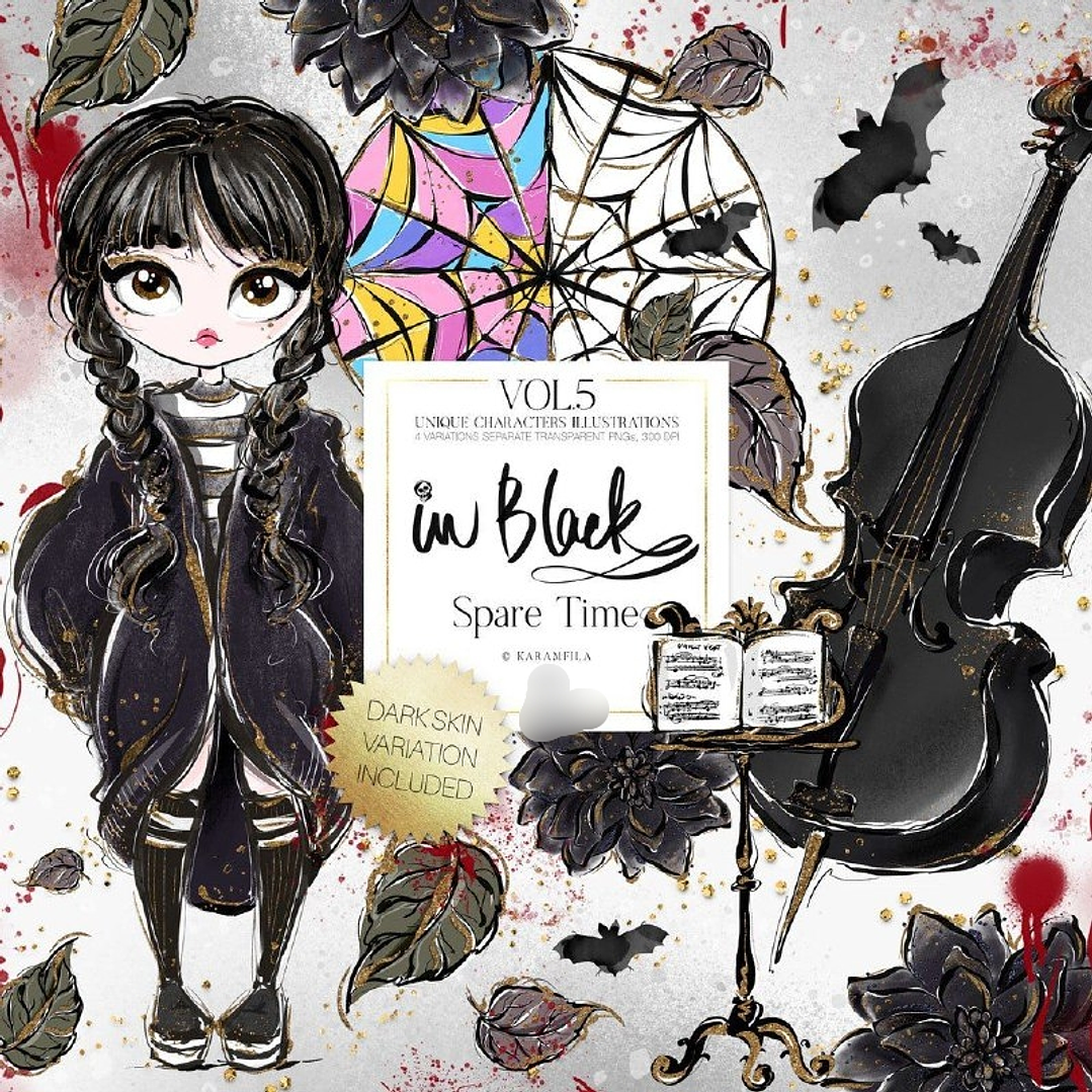 KIt Digital Wandinha  1