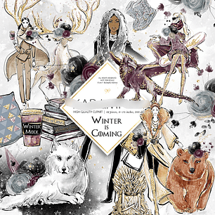 Kit Digital Moda de Inverno 