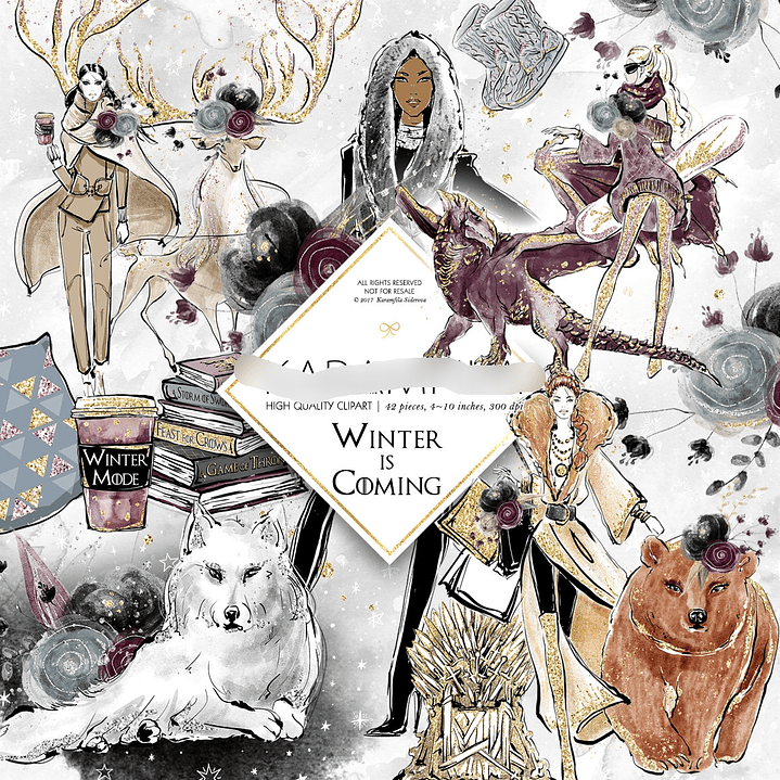 Kit Digital Moda de Inverno  1