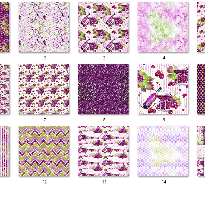 Kit Digital Papelaria Vinho  2