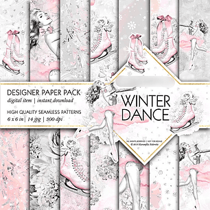 Kit Digital Papelaria Dança No Inverno 