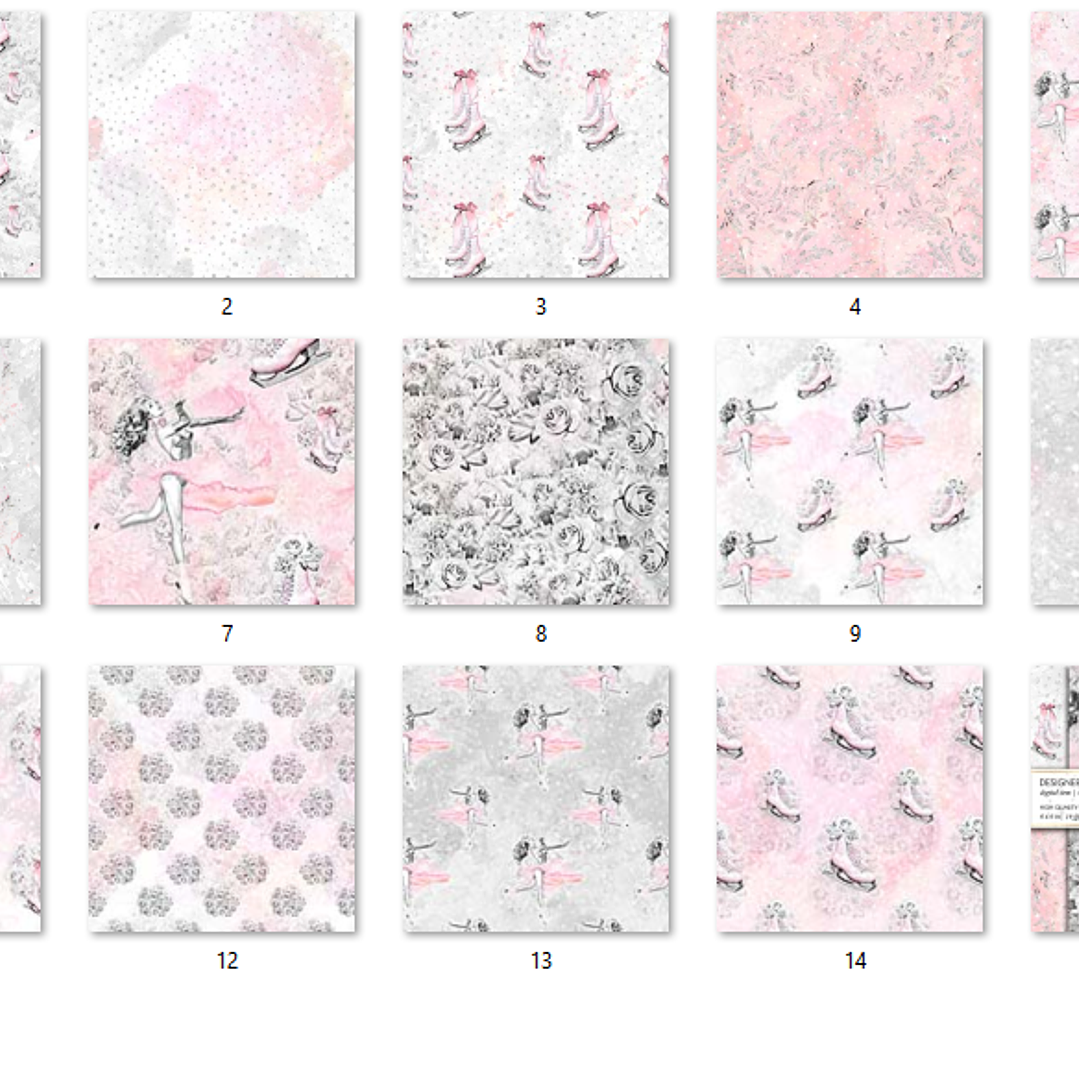 Kit Digital Papelaria Dança No Inverno  2