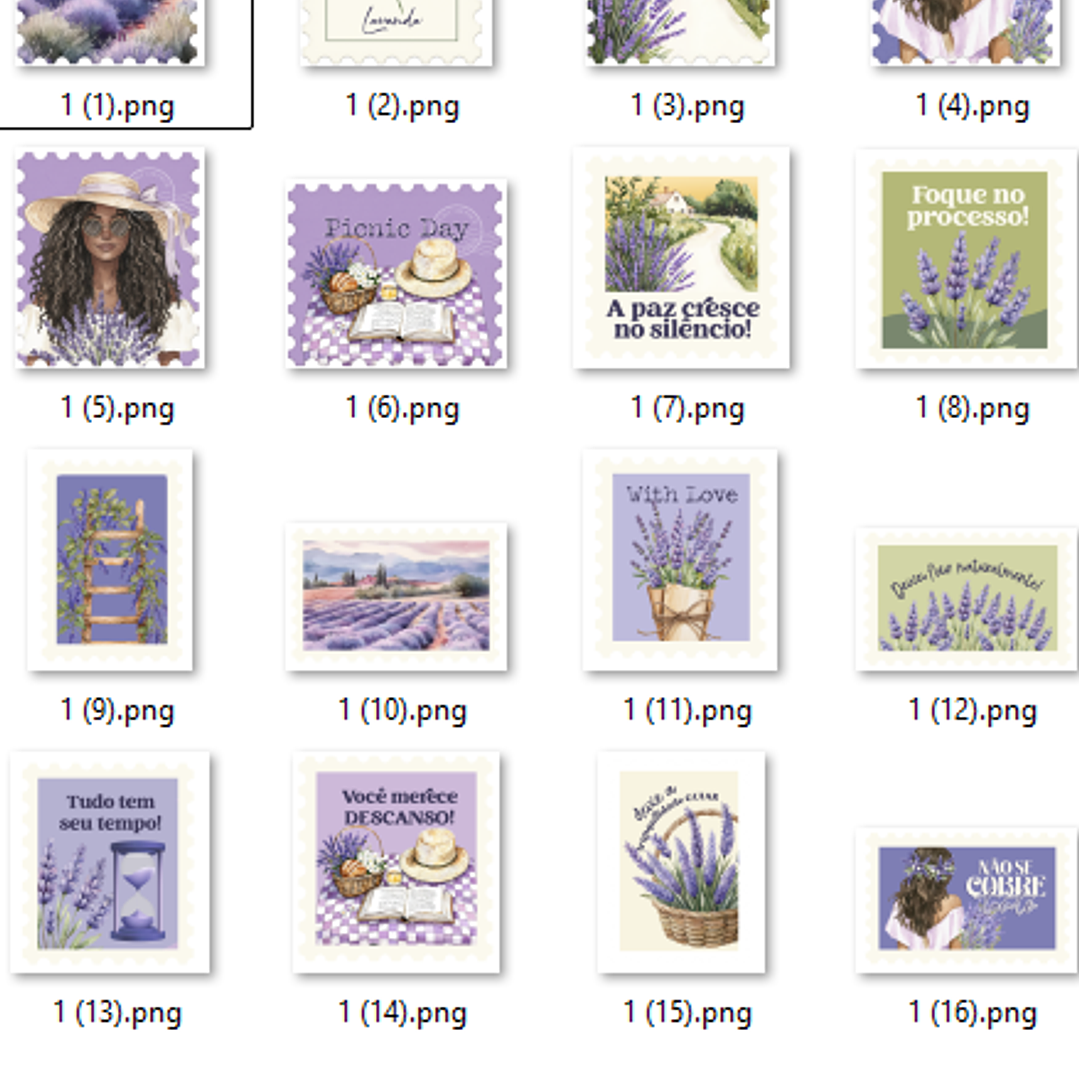 Kit Digital Lavanda  5