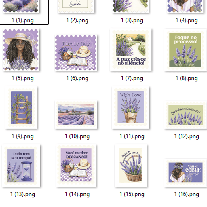 Kit Digital Lavanda  5