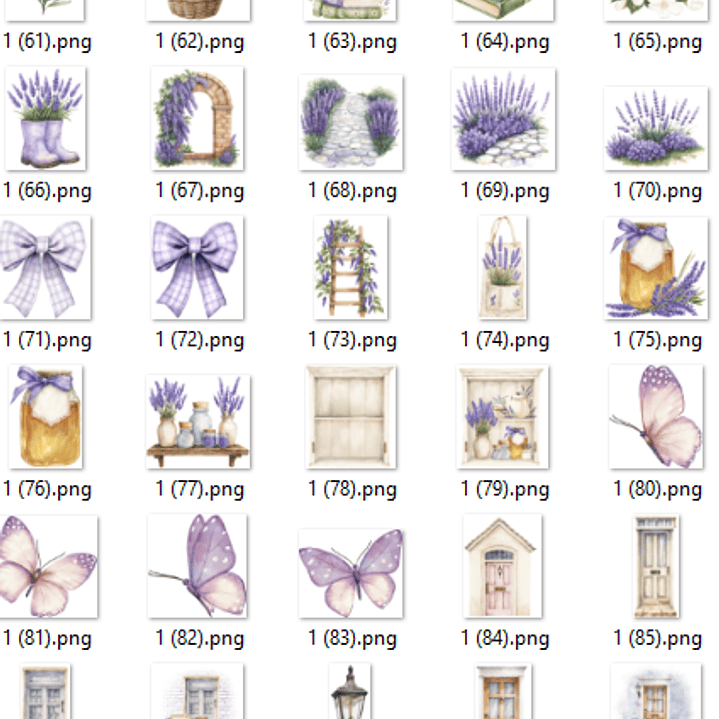 Kit Digital Lavanda  8