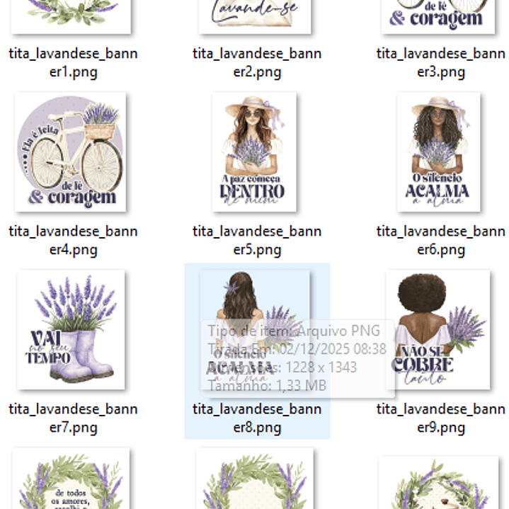 Kit Digital Lavanda  9