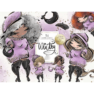 Kit Digital Bonequinhas no Inverno 