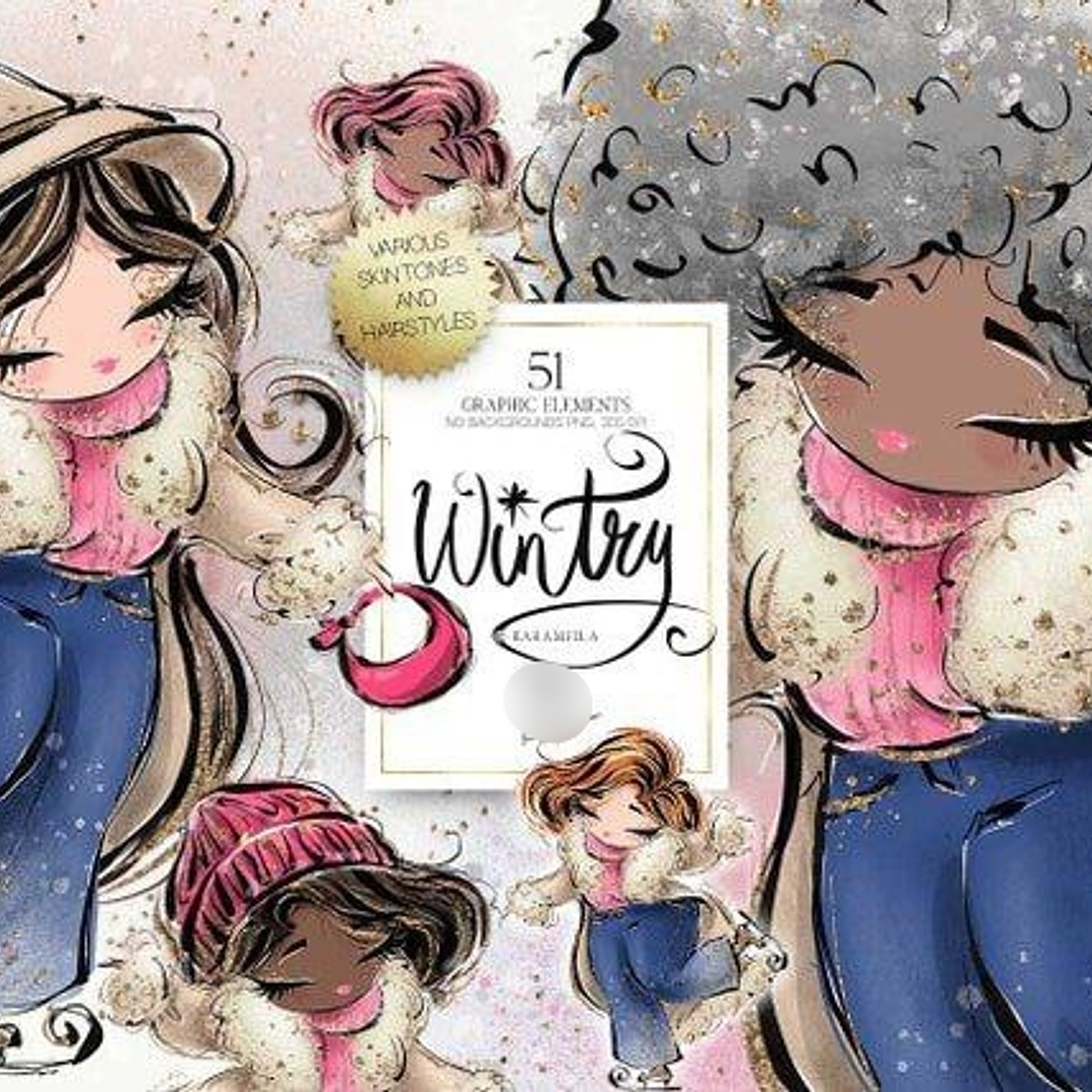 Kit Digital Bonequinhas no Inverno 03 1