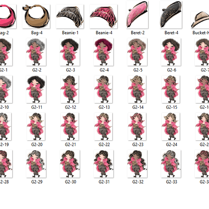 Kit Digital Bonequinhas No Inverno 3 2