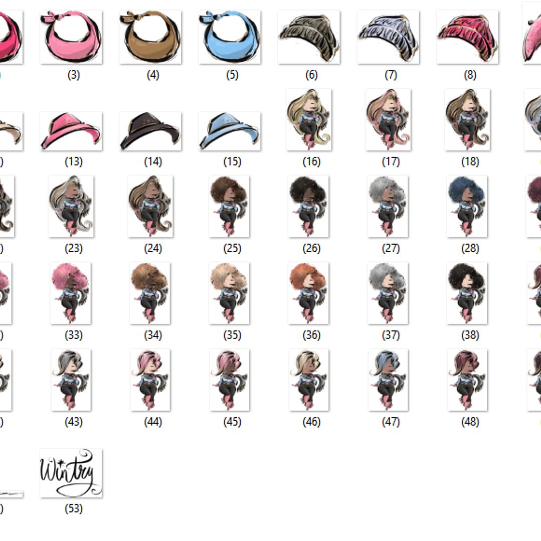 Kit Digital Moda inverno Plus 2