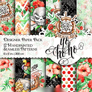 Kit Digital Papeis Pirata 