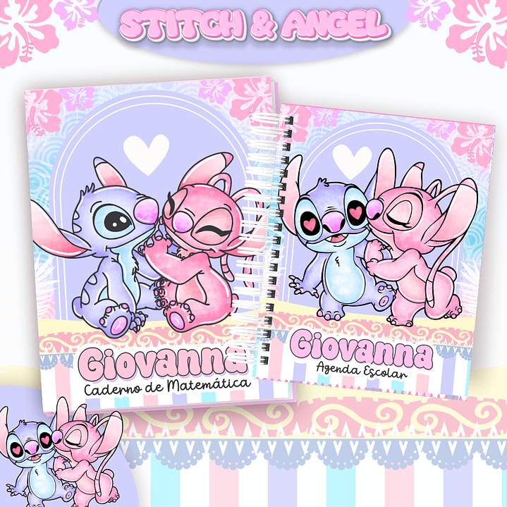 Arquivo Combo Escolar StItch e Angel 2025 8
