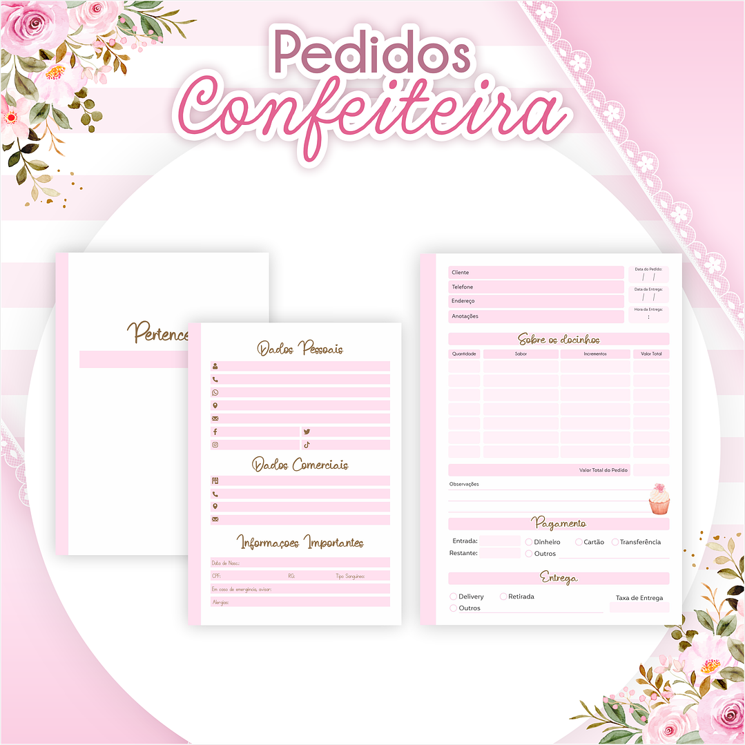 Arquivo Caderno de Pedidos Confeiteira A5 1