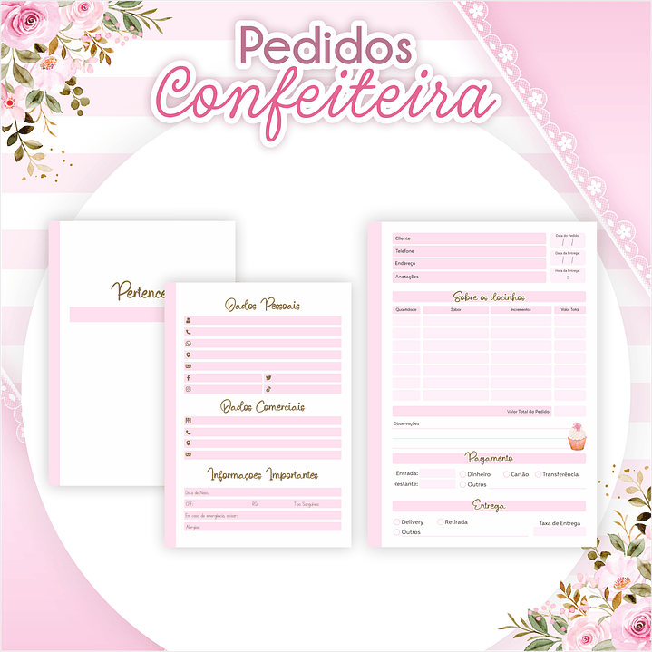 Arquivo Caderno de Pedidos Confeiteira A5 1