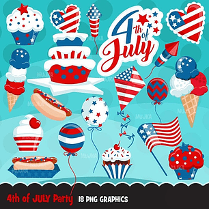 Kit Digital 4 de Julho Imagens 